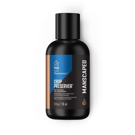 MANSCAPED® The Crop Preserver®, Men's Ball Deodorant Lotion, Anti-Chafing Groin Protection with Cooling Aloe Vera, Persevere® Scent, 4oz