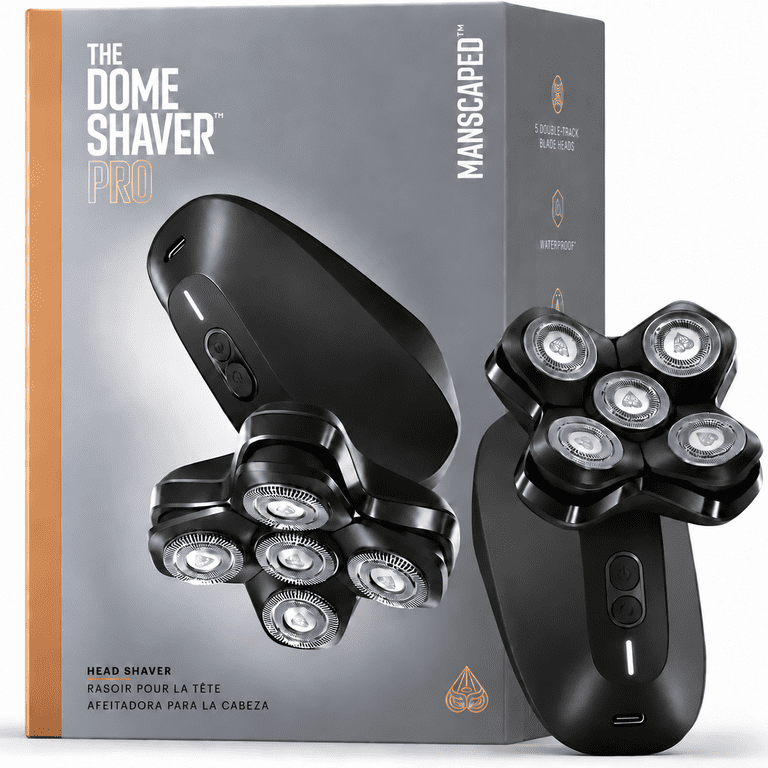 MANSCAPED, The Dome Shaver™ PRO Head Shaver, Black - Walmart.com