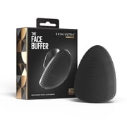 MANSCAPED  The Face Buffer - Mens Silicone Face Scrubber for Deep Cleaning & Exfoliating Your Skin, No-Slip Suction Cup Handle, Black