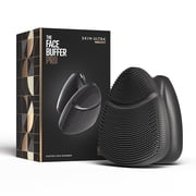 MANSCAPED  The Face Buffer PRO - Mens Electric Face Scrubber for Exfoliating Your Skin, Silicone Face Cleansing Scrubber - Black