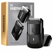 MANSCAPED  Handyman  Compact Travel Men s Electric Foil Shaver, SkinSafe  Facial Hair Groomer, USB-C Rechargeable, Black