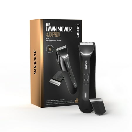 MANSCAPED The Lawn Mower 4.0 Pro Men's Groin and Body Hair Trimmer with SkinSafe Blade, Multipack Quantity 1