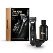 MANSCAPED The Lawn Mower 5.0 Ultra Precision Pack - Mens Groin Shaver & Body Hair Trimmer with 4oz. Crop Preserver Groin Deodorant