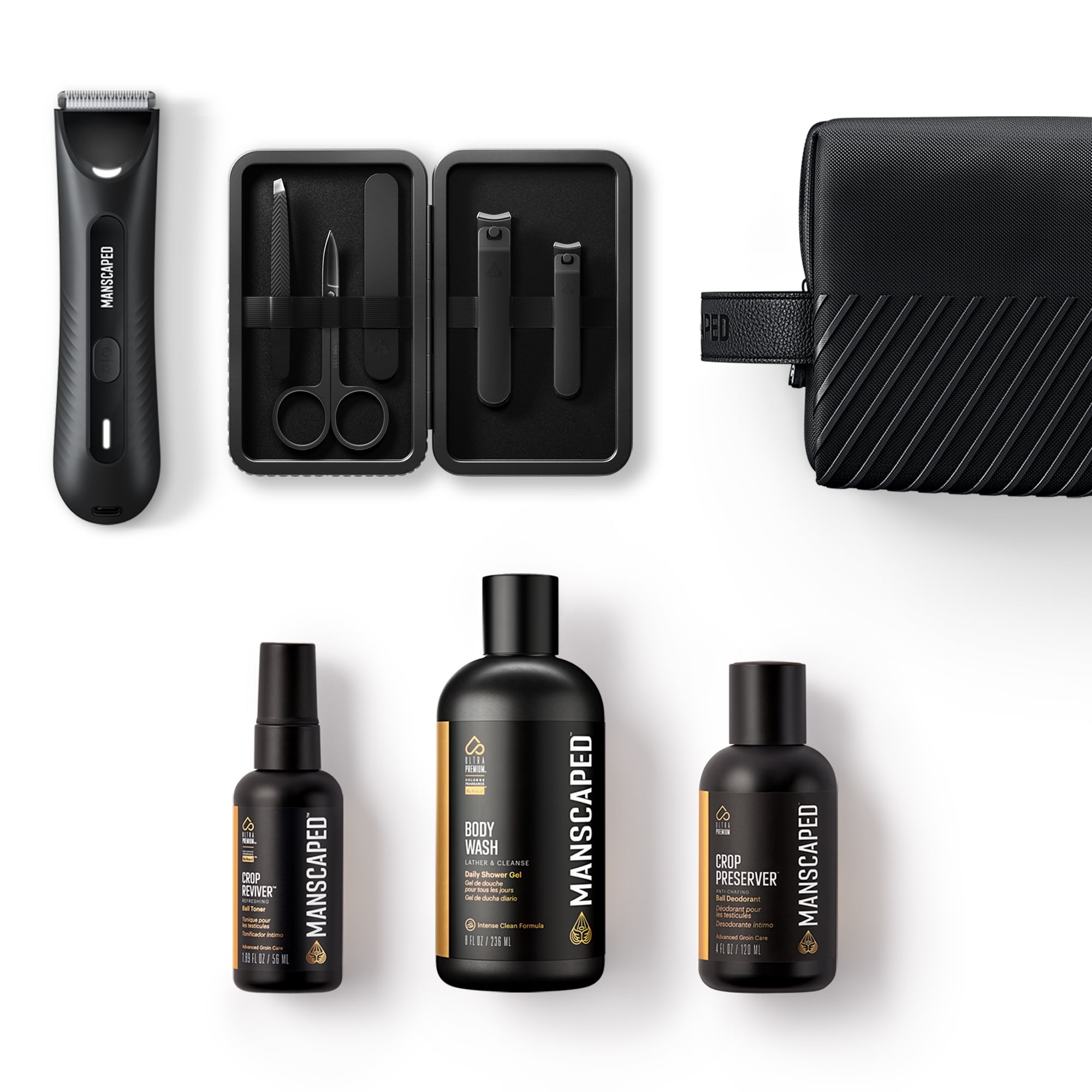 MANSCAPED The Perfect Package 3.0 PLUS Includes The Lawn Mower 3.0 PLUS, Shears 3.0, Shed 2.0, Crop Preserver, Crop Reviver, Refined Body Wash