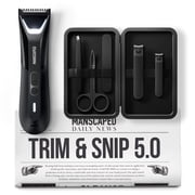 MANSCAPED  Trim & Snip 5.0 Includes The Lawn Mower  5.0 ULTRA Mens Groin & Body Hair Trimmer, The Shears 3.0 5-Piece Nail Grooming Kit, The Magic Mat  shaving mats