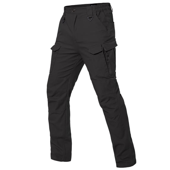 MANSDOUR Men's Flex Work Pants Lightweight Cotton Stretch Outdoor Hiking Cargo Pants