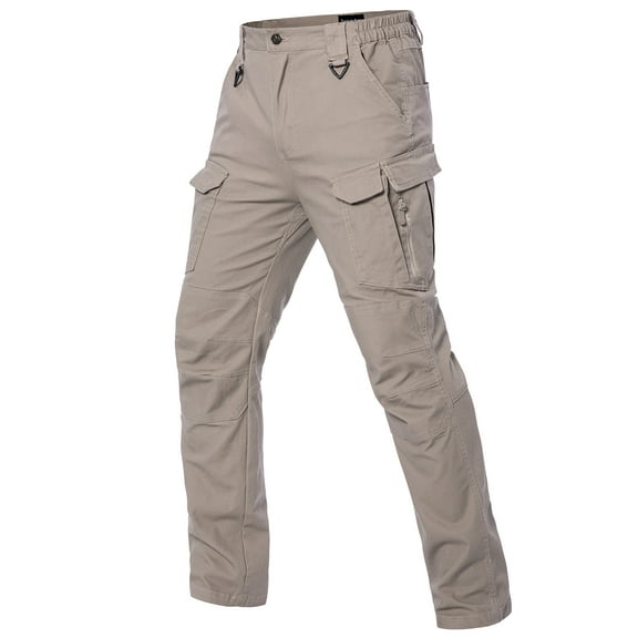 MANSDOUR Men's Flex Tactical Pants Lightweight Cotton Stretch Outdoor Hiking EDC Work Cargo Pants