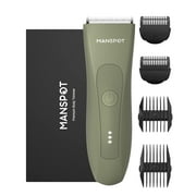 Manscape Body Hair Trimmer, Waterproof Battery-Powered, with Extra Blade, 1 Piece