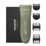 Manscape Body Hair Trimmer, Pubic Hair Trimmer for Men and Women, Waterproof Battery-Powered, with Extra Blade, 1 Piece