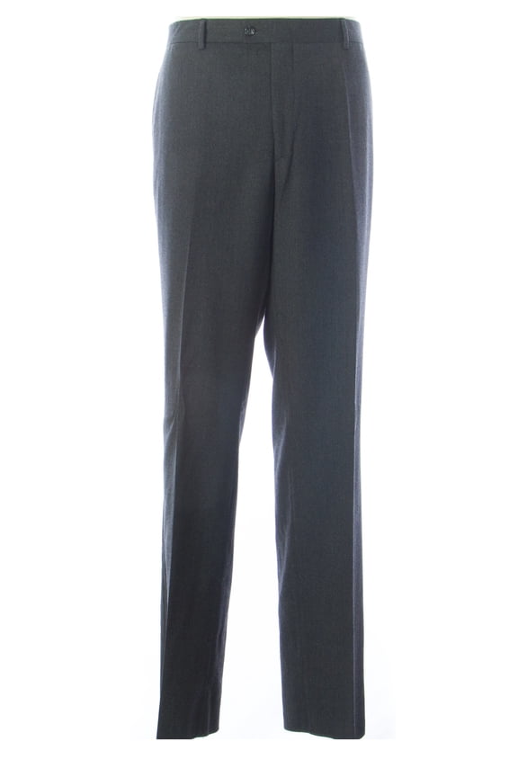 Men's Wool Unhemmed Dress Pants IT 56 Dark Grey