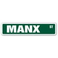 thumbnail image 1 of MANX Street Sign cat breed feline kitty kitten | Indoor/Outdoor |  36" Wide, 1 of 5