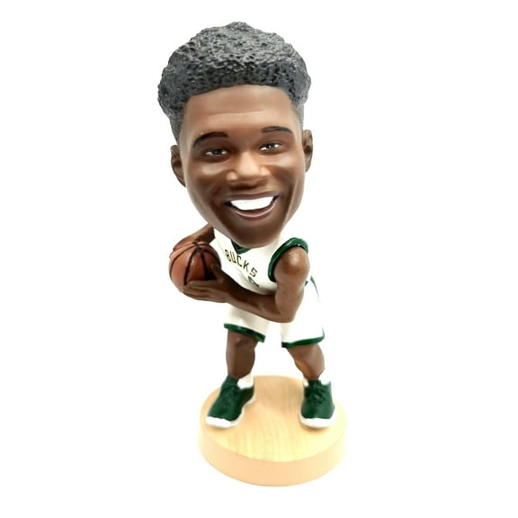 MANYI Giannis Antetokounmpo Bobblehead Basketball Action Figure -5.1 in Hand-Painted Resin Bucks Collectible Doll - Perfect Giannis Antetokounmpo Gift For Dad