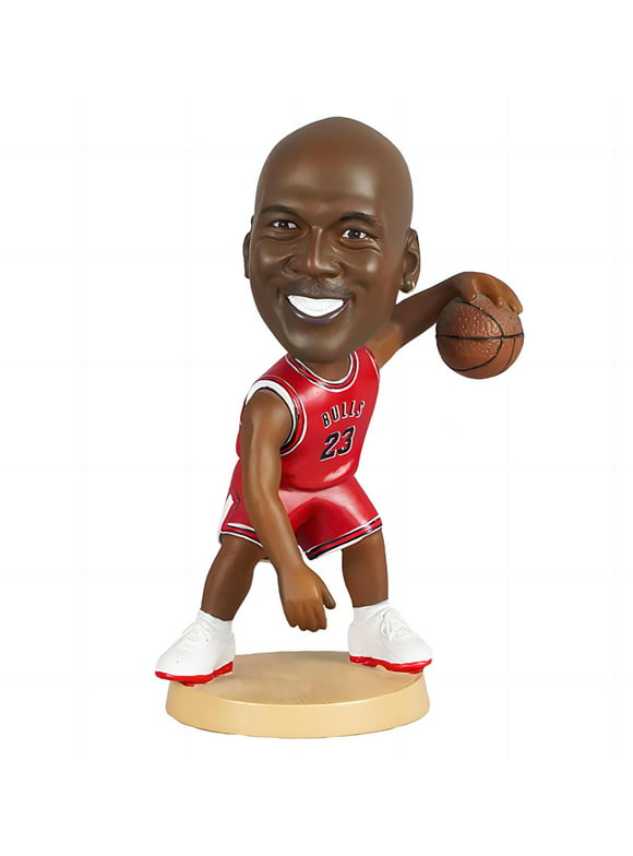 MANYI Michael Jordan Bobbleheads Action Figure Doll - 5.1" Collectible Figurine with Natural Resin Material