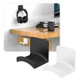 thumbnail image 1 of MANYUN Headphone Hanger Under Desk Hook Headset Display Stand Holder Mount for Gaming Station, White, 1 of 10