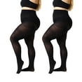 thumbnail image 1 of MANZI 2 Pack Plus Size Tights for Women 70D Queen Size Tights, 1 of 7