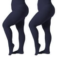 thumbnail image 1 of MANZI 2 Pack Plus Size Tights for Women 70D Queen Size Tights, 1 of 7