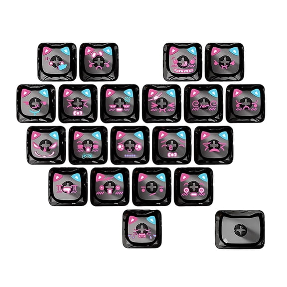 MAO Profile 21-Key Glowing Keycaps, Heart Design For Mechanical Gaming Keyboards