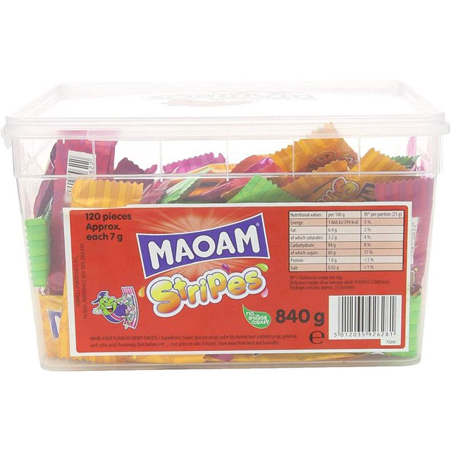 MAOAM Stripes Fruit Flavour Chew