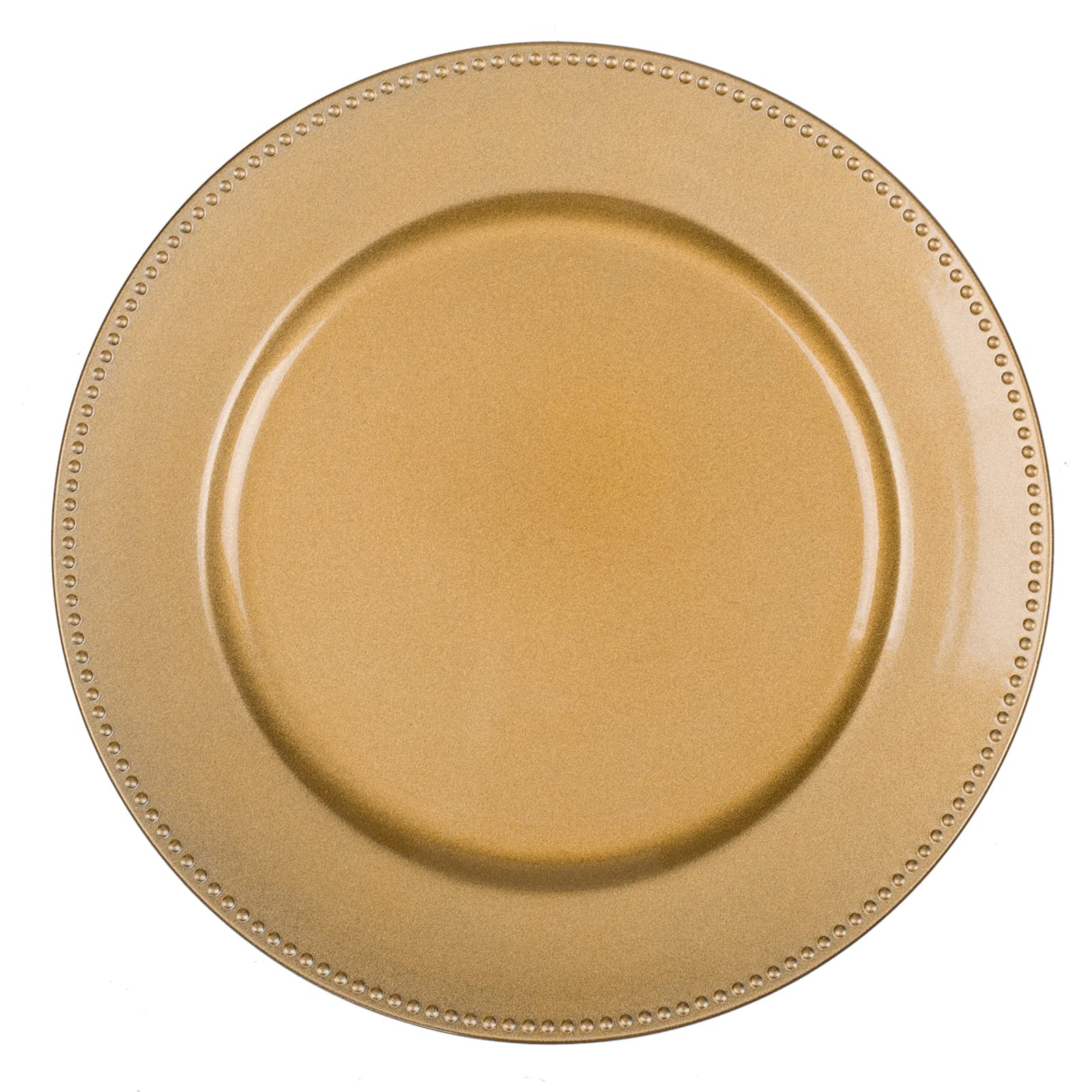 Efavormart 8 Pack 13" Gold Monaco Style Glass Table Serving Plates