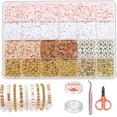 thumbnail image 1 of MAOQIAN 3120pcs Clay Beads for Bracelet Making Kit 4 Colors Clay Beads, 1 of 5