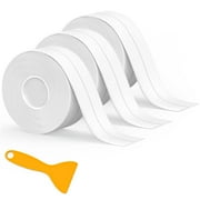 MAOQIAN 3pcs White Caulk Tape Waterproof Self Adhesive, 1.5" x 10.5 ft Toilet Caulk Sealant Tape, Bathtub Caulk Sealing Strip Tape for Kitchen Countertop, Bathroom, Floor Wall Edge Protector