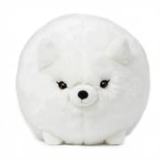 MAOWO Planet Arctic Fox Plush Toy, Adorable Round Chubby White Fox Stuffed Animal Soft Hugging Cushion for Kids and Adults, 48 cm / 18.9 in