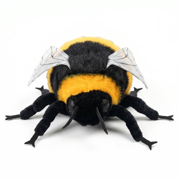 MAOWO Planet Detailed Nature-Inspired Bumblebee Plush with Sheer Wings and Textured Eyes
