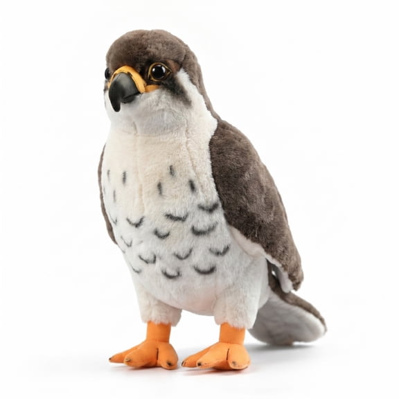 MAOWO Planet Posable Claws Harris Hawk Plush, Stuffed Bird of Prey for Wildlife Enthusiasts, 10.6 Inches