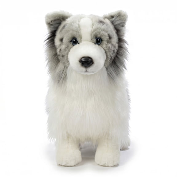 MAOWO Planet Detailed Faux Fur Blue Merle Border Collie