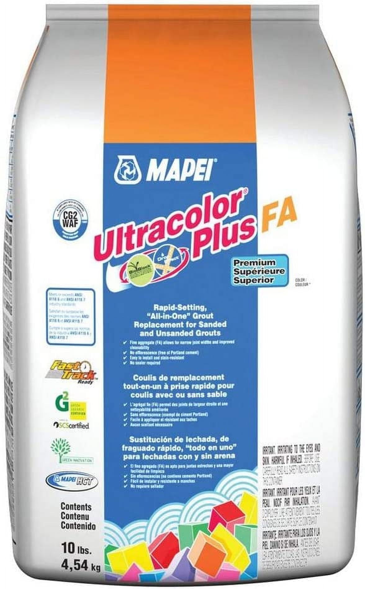 MAPEI Ultracolor Plus FA Grout – 10 Lb Bag, Light Almond, Fine Aggregate