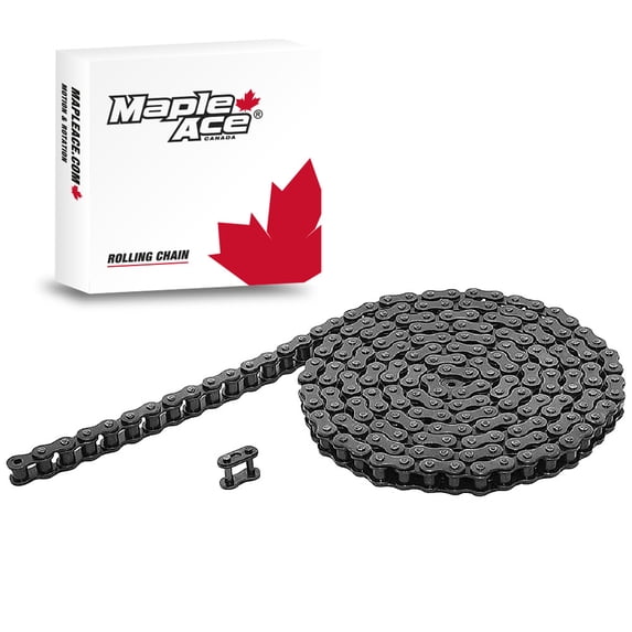 MAPLE ACE #40 Roller Chain 3 Feet plus Connecting Master Link