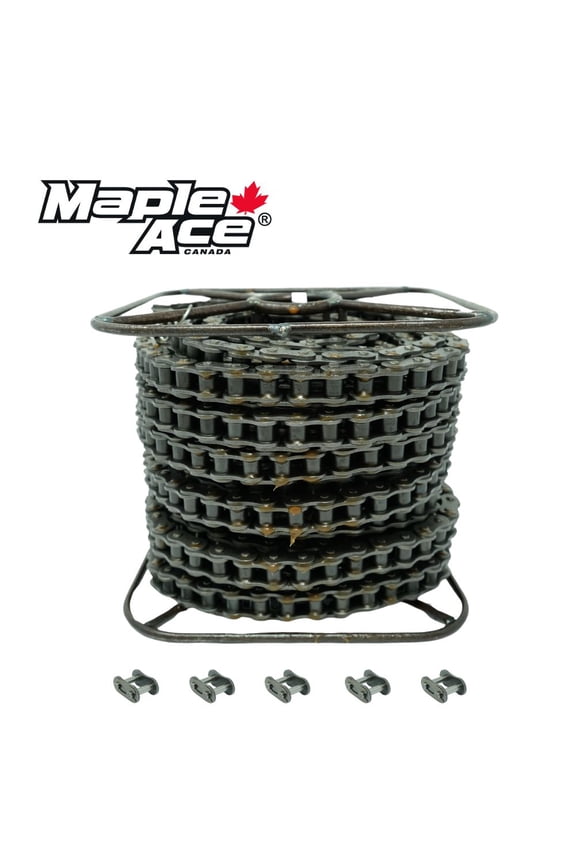 #60 Roller Chain 50 Feet plus 5 Connecting Master Links