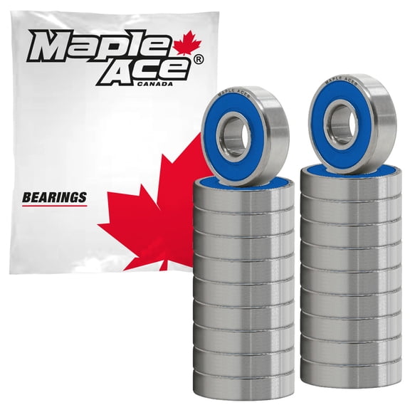 MAPLE ACE 608-2RS Ball Bearing Premium Rubber Sealed 8x22x7 mm, 608 2RS