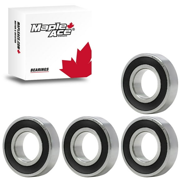 MAPLE ACE 6205-16-2RS Ball Bearing 1" x 52mm x 15mm 6205 1" 2RS Rubber Sealed (Qty 4)