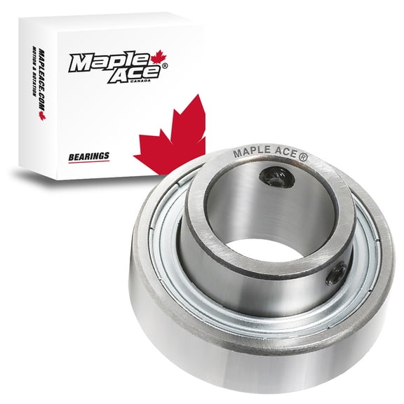 MAPLE ACE CSB206 Insert Bearing 30mm Bore, Cylindrical OD, with Set Screws