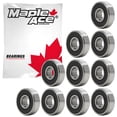 thumbnail image 1 of MAPLE ACE R4-2RS Ball Bearing 1/4" x 5/8" x 0.196" R4 2RS Rubber Sealed (Qty 10), 1 of 4