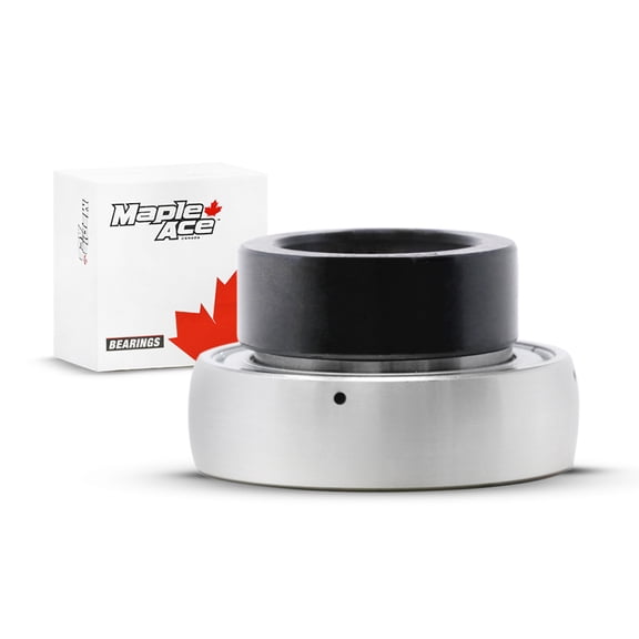 MAPLE ACE SA202-10 Insert Bearing 5/8" Bore, Spherical OD with Eccentric Locking Collar and Lubrication Hole