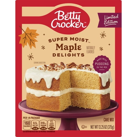 Betty Crocker Delights Super Moist, Maple Cake Mix, Limited Edition, 13.25 oz