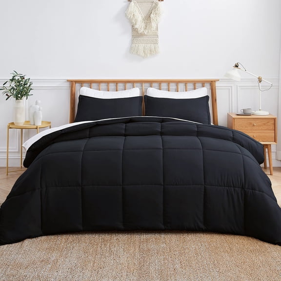 MAPLE DOWN Soft Queen Size Comforter Duvet Insert-Down Alternative Comforter Quilted with Corner Tabs-Lightweight Breathable Brushed Microfiber Machine Washable (White,90”x90”)