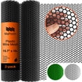 thumbnail image 1 of MAPORCH, Plastic Chicken Wire Fencing, Black, 500gsm ABS Plastic Particles, 2 Pack, 15.7” x 10 ft, 1 of 8