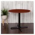 MAQING 36" Round MultiPurpose Conference Table in Cherry Meeting