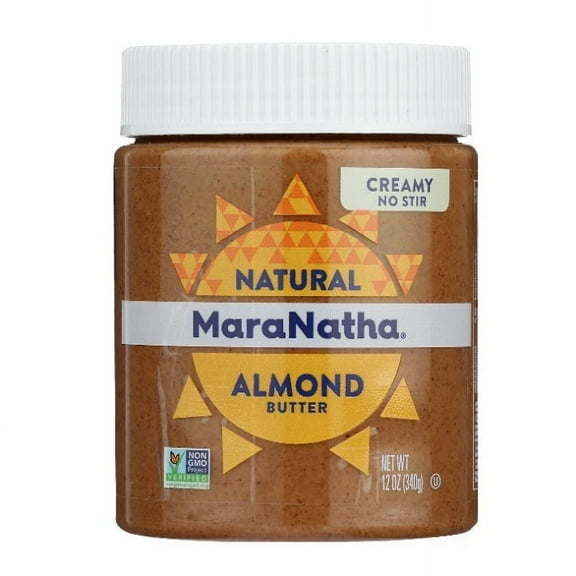 MARANATHA NUT BTTR ALMND NOSTIR CRMY 12 OZ - Pack of 6