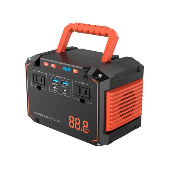 MARBERO 88.8Wh Portable Power Station Backup Lithium Battery Solar Generator 150W Max AC & 30W USB-C Output for Camping Hiking RV Off-Grid Living CPAP Home Outage Emergency (Solar Panel Optional)