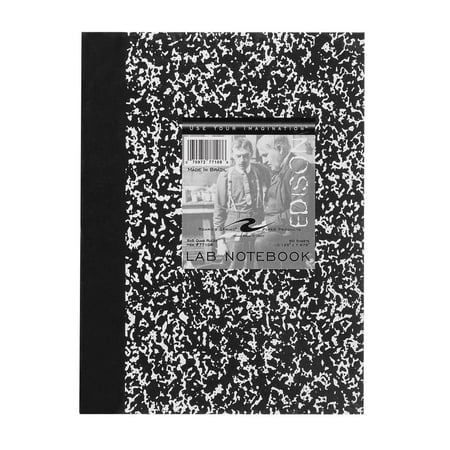 MARBLE LAB BOOK 10"x8" 5x5 GRAPH RULED GREEN COV