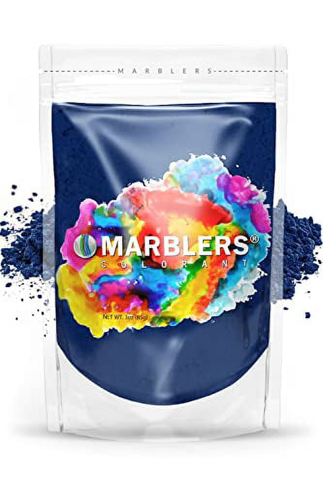MARBLERS Cosmetic Grade Mica Powder Colorant [Fine Navy] 3oz (85g