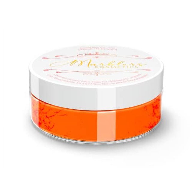 MARBLERS Fluorescent Mica Powder [Neon Orange] 0.11oz (3g) Matte