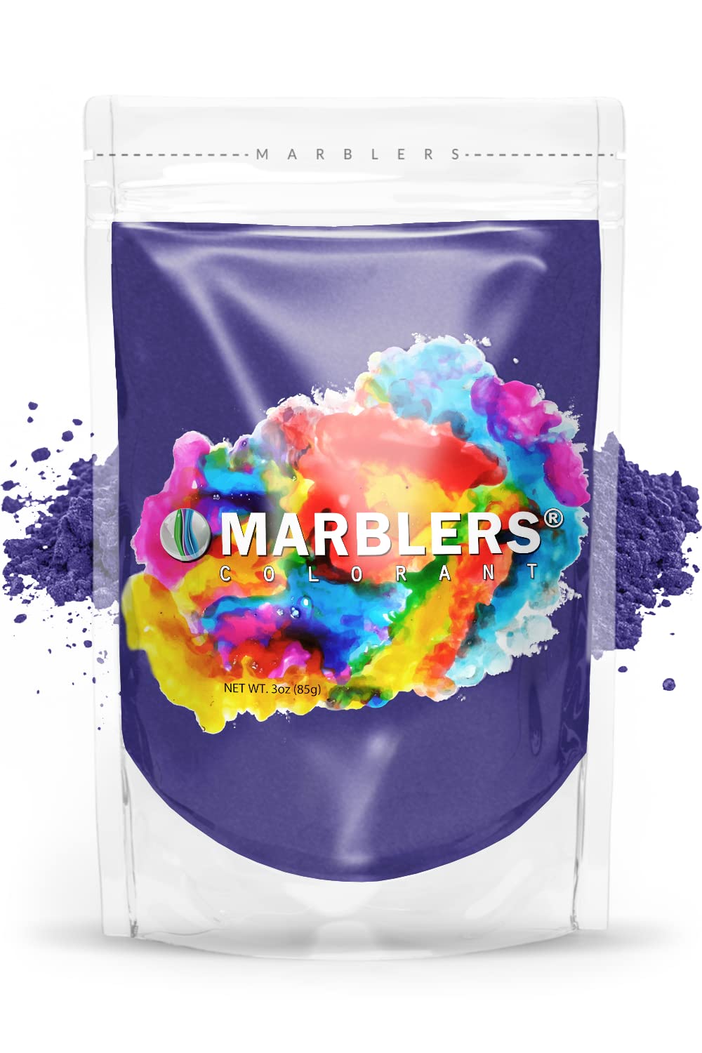 MARBLERS Mica Powder Colorant [Blueberry] 3oz (85g) Cosmetic Grade