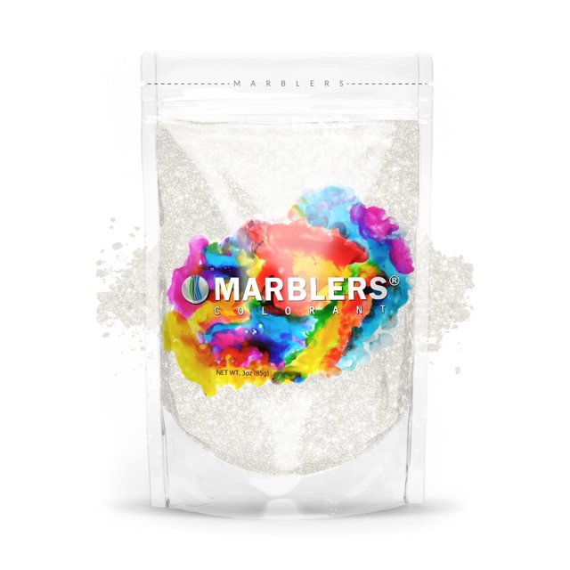 MARBLERS White Mica Powder Colorant [Snow Pearl] 3oz (85g) Cosmetic