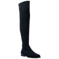 thumbnail image 1 of MARC FISHER Womens Black Comfort Stretch Renn Round Toe Block Heel Zip-Up Heeled Boots 5 M, 1 of 4