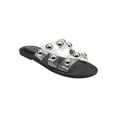 thumbnail image 1 of MARC FISHER Womens Black Oversized Ornaments Bryte Round Toe Slip On Sandals 7.5 M, 1 of 4